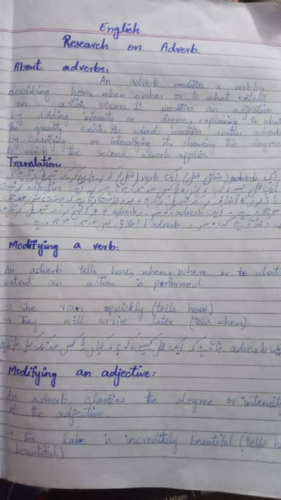 Assignment work