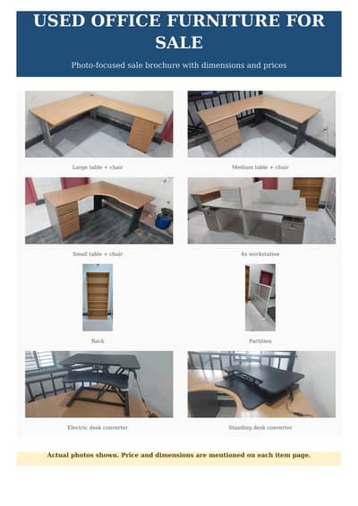 Old Office Furniture for Sale