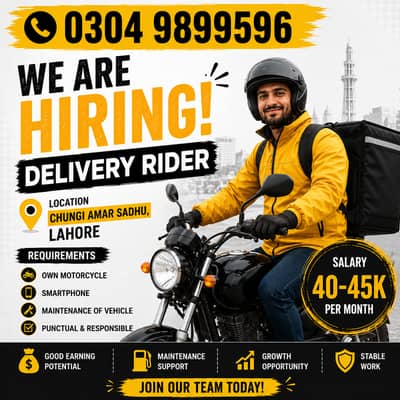 Need Delivery Rider for Frozen Food Delivery
