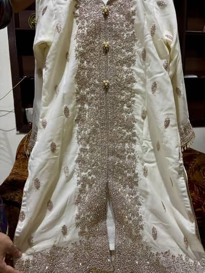 Bridal Fancy Sharara with fancy pouch branded