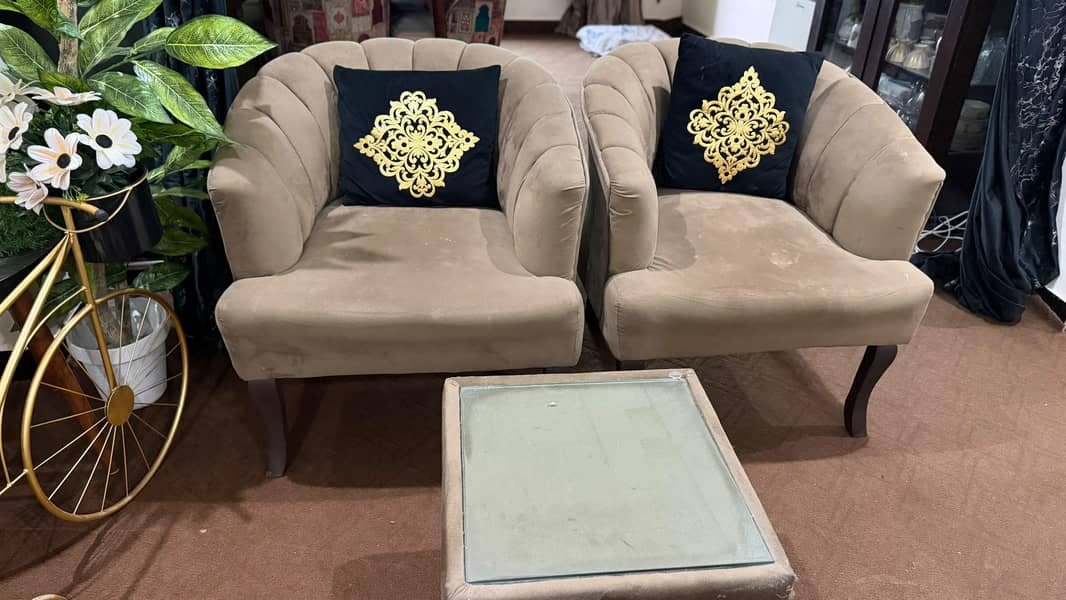two coffee set sofa with coffee table 1
