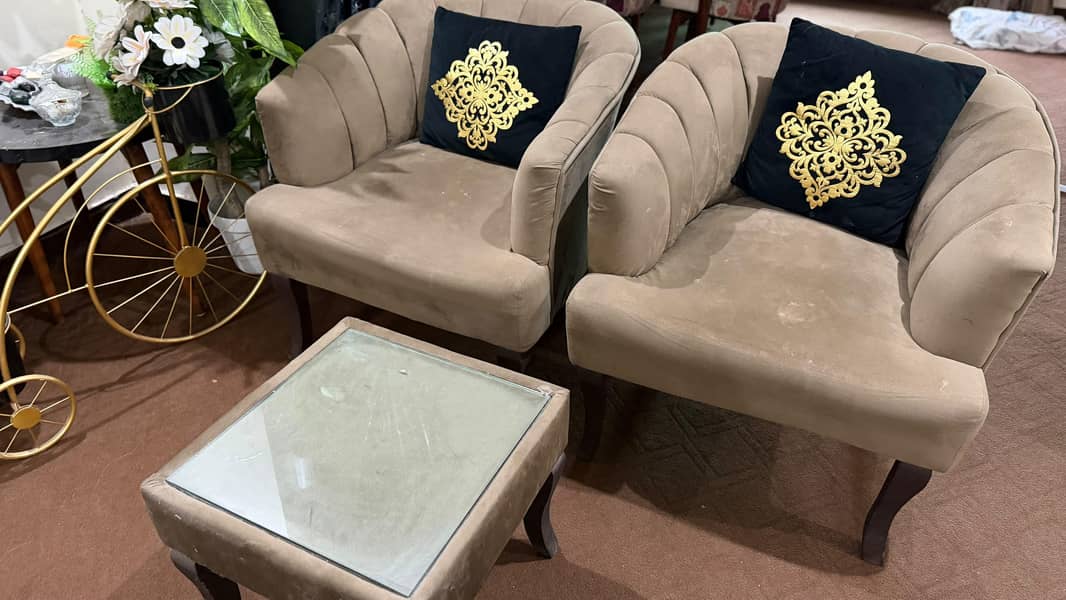 two coffee set sofa with coffee table 6