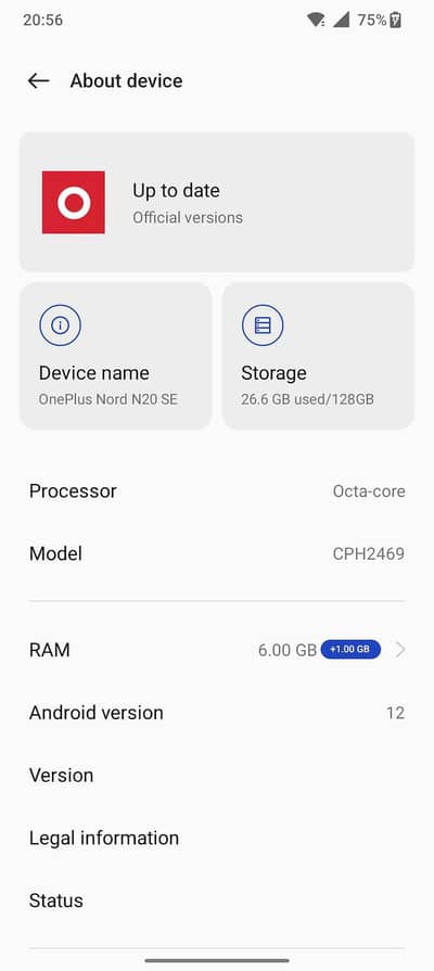 One Plus Nord N20 SE