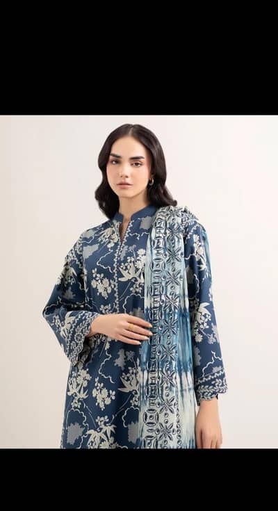 sapphire 3pc /summer collection/printed Lawn suit/WhatsApp 03425019311