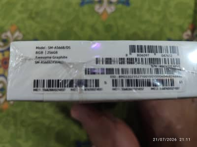 Samsung Mobile A56 new box pack