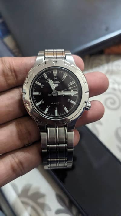 Seiko 5 Automatic Original Watch | Black Dial | Stainless Steel