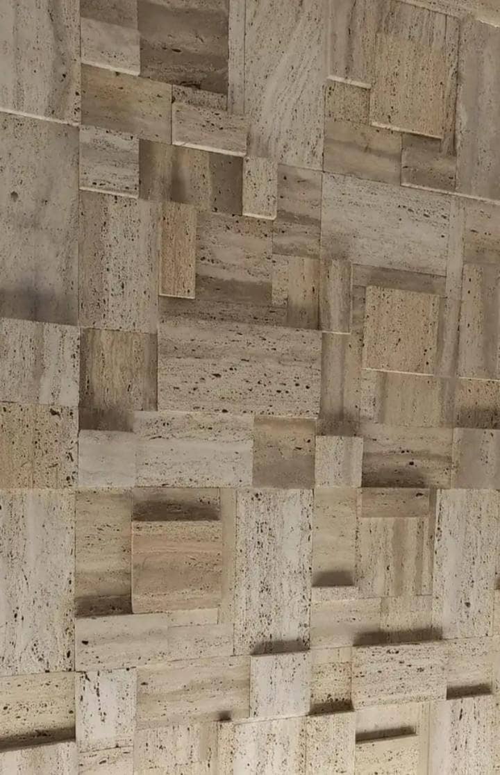Travertine marble front elevation 0