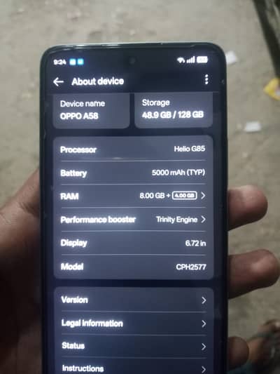 OPPO A58