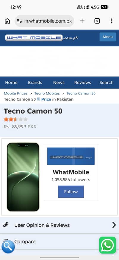 Tecno Camon 50 Pro - Brand New