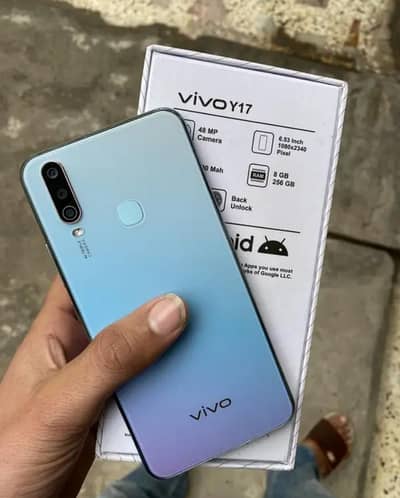 Vivo Y17 8/256 new condition ungrent sale