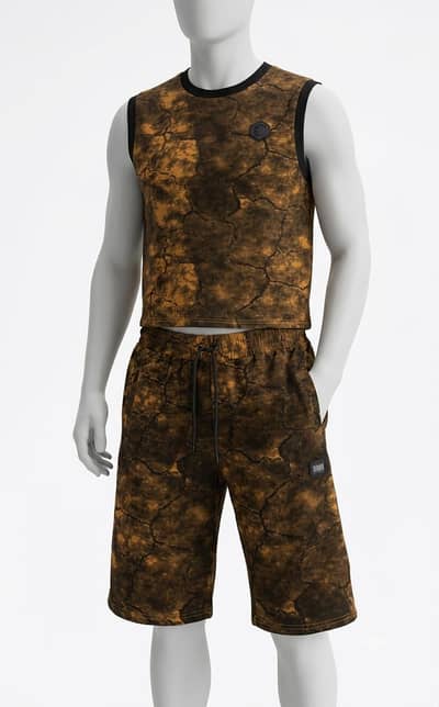 New Summer Sleeveless Shirt + Shorts