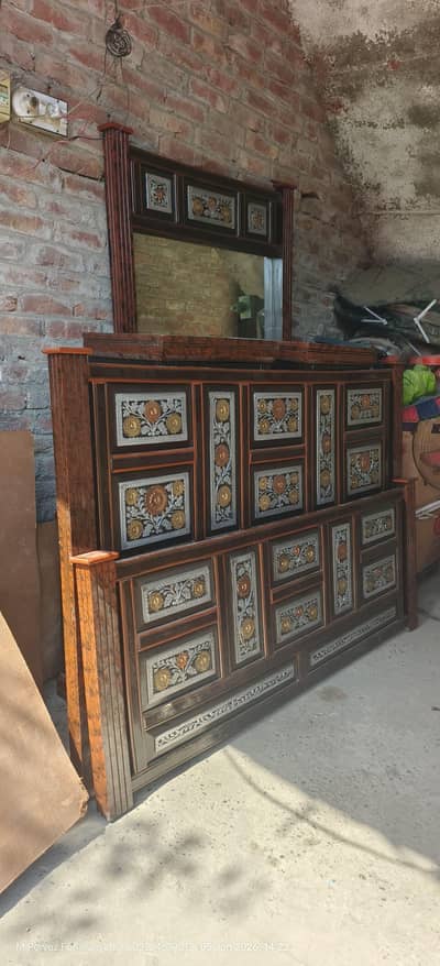 wooden bed set pure wooden bed dressing side tables