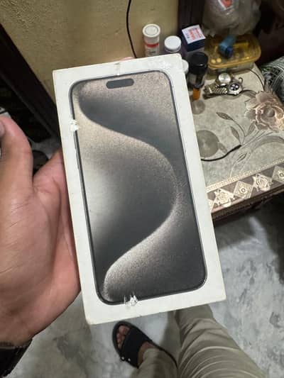 Apple iPhone 15 Pro Max JV NON PTA Natural Titanium with box