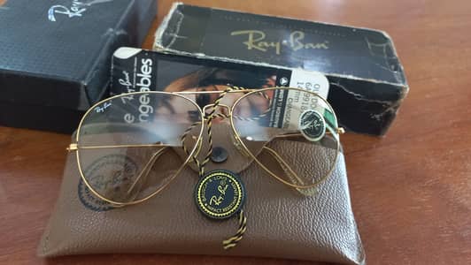 Ray-ban bausch and lomb dark brown changeable sunglasses