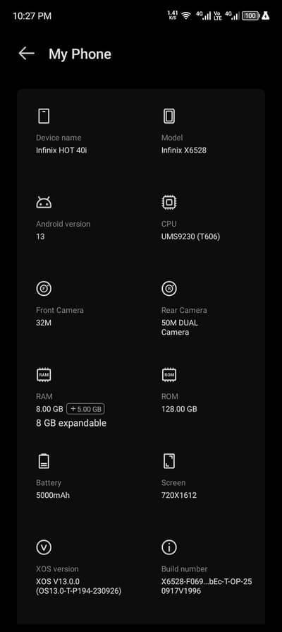 Infinix Hot 40i brand new