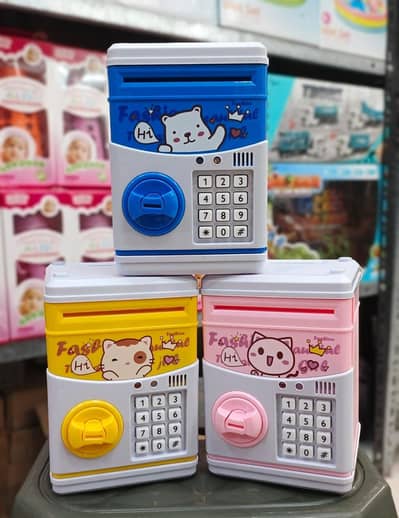 Electronic Piggy Bank Safe Money Box Password Lock Toy For Kids