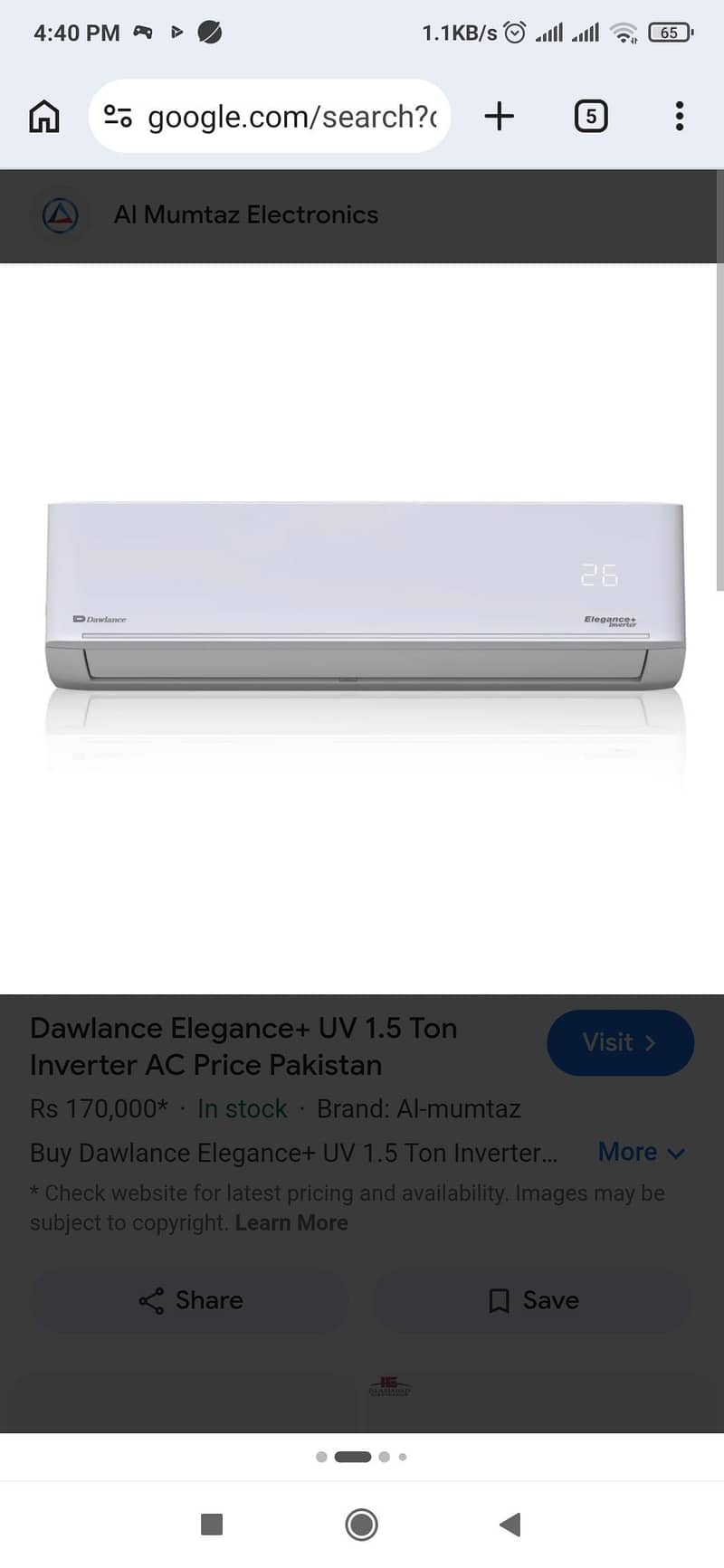 SPLIT AC ELEGANCE+UV INVERTER 30 0