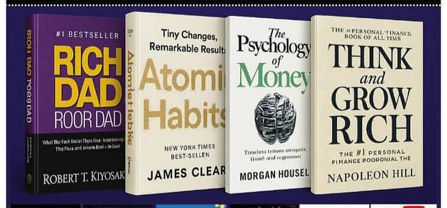4 Bestseller Self Help Books Set - Rich Dad, Atomic Habits