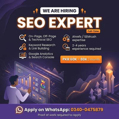 SEO Expert / SEO Specialist - Hiring Now