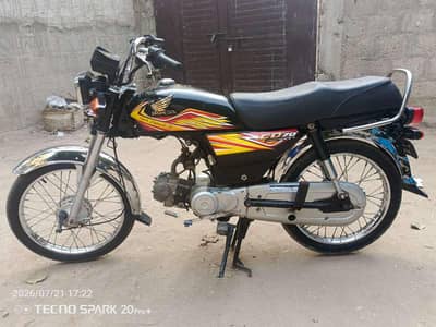 Honda CD 70 2019 end 2020 graphics only WhatsApp and call