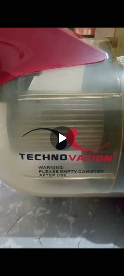 cyclonic vacuum cleaner branded by Technovation.