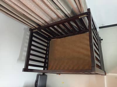 wooden cot
