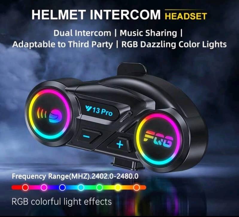 Y12 Pro Intercom Device for Helmets 1