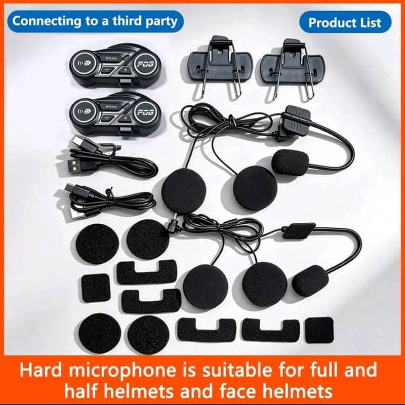 Y12 Pro Intercom Device for Helmets 8