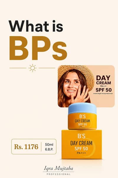 B's Day Cream SPF 50 (PA+++) - Instant Glow & Sun Protection