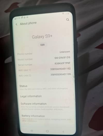 Samsung Mobile S9 Plus
