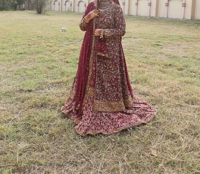 Beautiful Maroon Bridal Lehenga for Sale