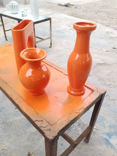 Hand Painted Decorative Ceramic Flower Vases – Set of 3