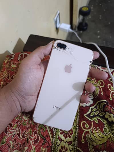 Apple iPhone 8 Plus PTA Approved ( Back Crack ) Never opened one hand