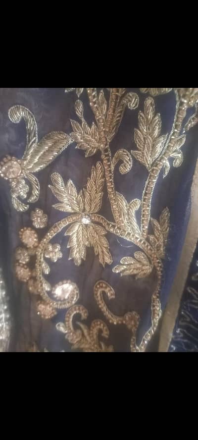 Stones n thread work beautifull dress