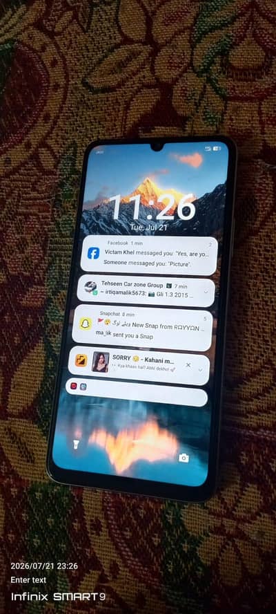 Itel a100 8ram128gb 10by10 all ok ha