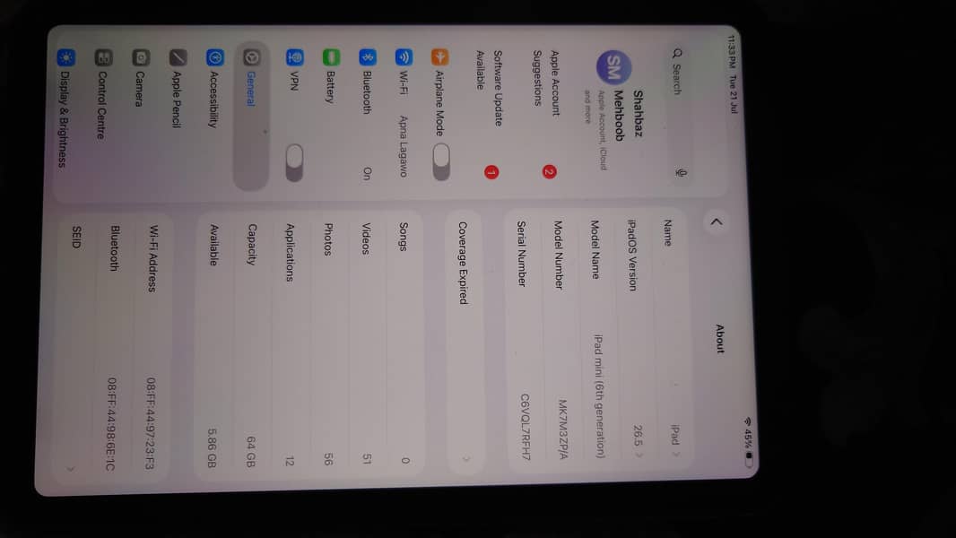 ipad mini 6 7