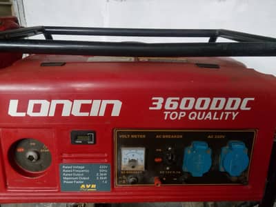 LONCIN 3600DDC USED GENERATOR FOR SALE