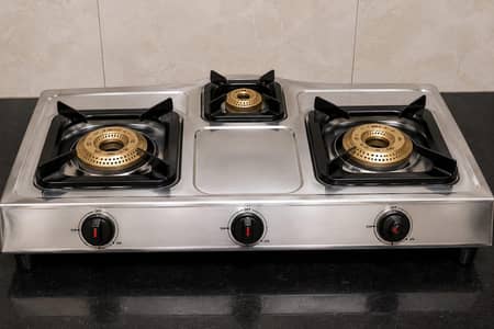 3 Burner Gas Stove For Sell in 4,000