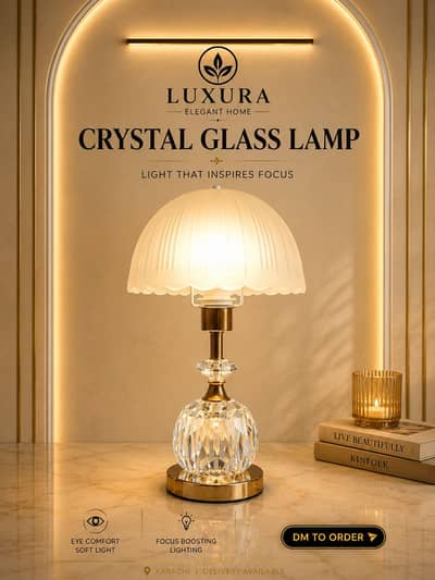 Crystal glass lamp