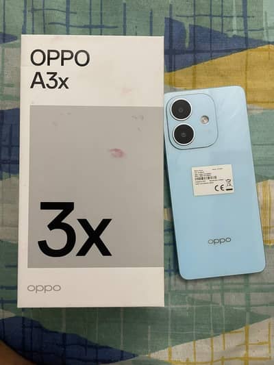 OPPO A3x just like new box pack
