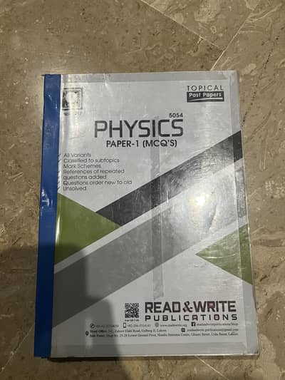 Read & write Olevels physics 3 past papers books