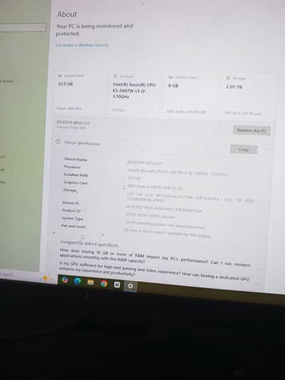 Powerful Dell Precision 5810 Gaming PC – 32GB RAM, RX 590 8GB