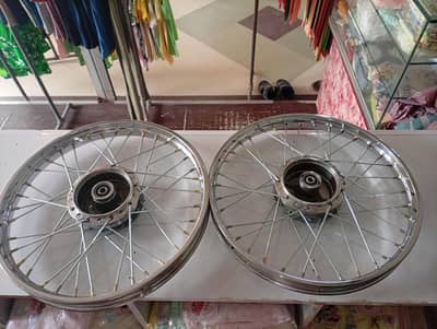 70 bike Saga rims saga drum 125 spokes ma Purana nai lata hu