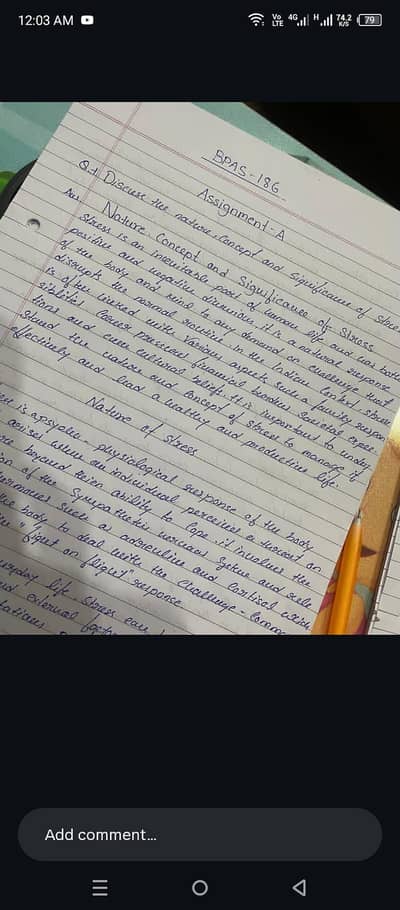 Assignment work