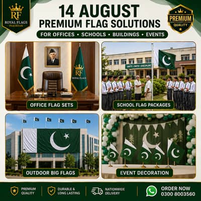 Pakistan flag indoor outdoor with pole , table flag, car flag hand flg