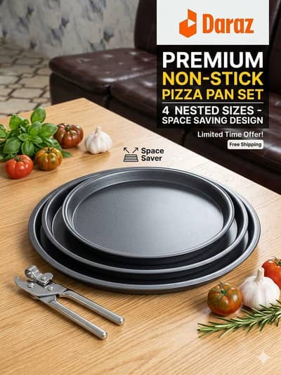 3 piece pizza pans