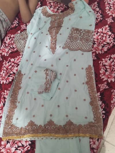 Beautiful 3 piece chiffon suit.