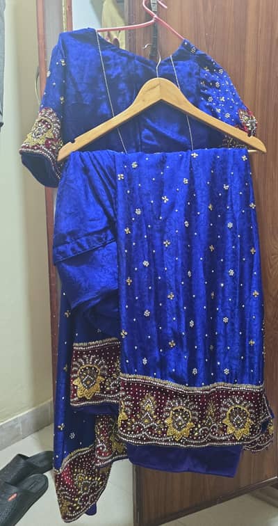 heavy royal bridal saree