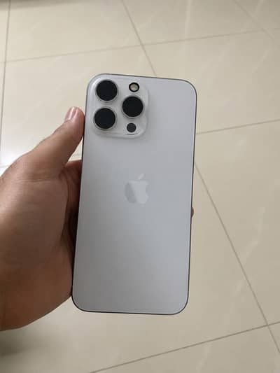iPhone 15 pro max white titanium