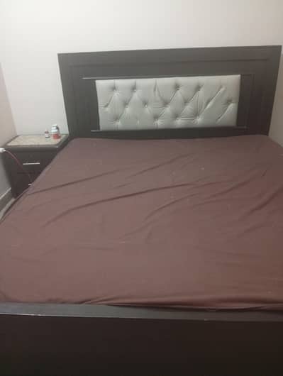 wooden bed